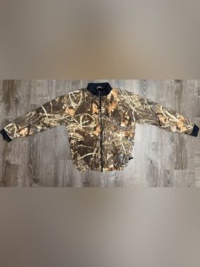 Camo Windbreaker Jacket - Brown/Green